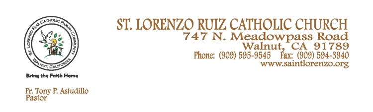 St. Lorenzo Ruiz Church logo